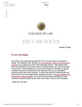 FSU Law Focus - 10/21/2016